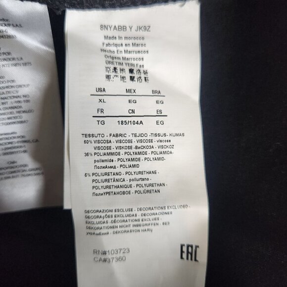 NEW Armani Exchance SEAMED V-NECK SHEATH Sz  XL - Picture 9 of 10